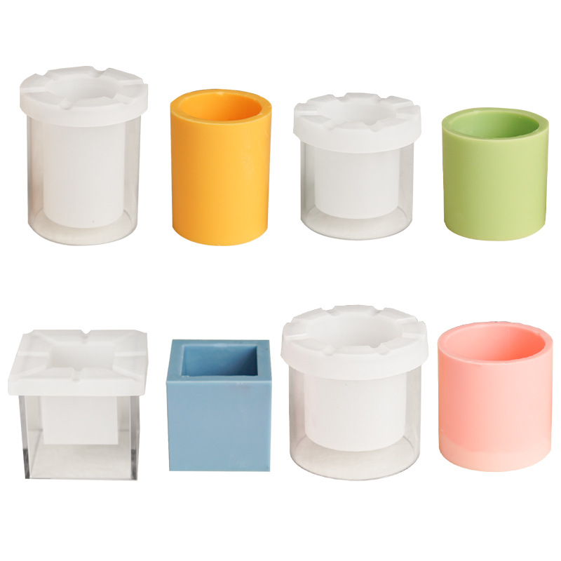 Candle Vessel Supplies - Jar Candle Mold silicone Pumpkin Shaped