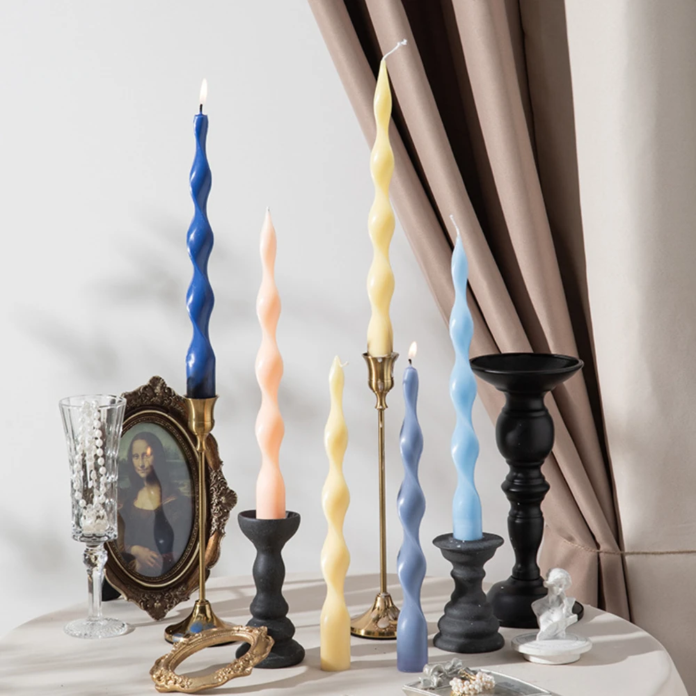 Candle Souvenir - Screw Long Pole Candles Acrylic Moulds