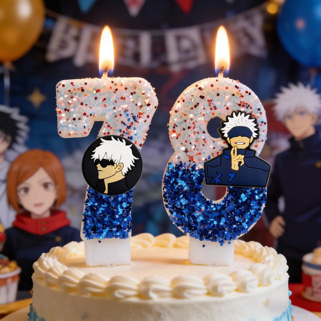 Candle Souvenir - Cartoon Jujutsu Kaisen Theme Candle Number