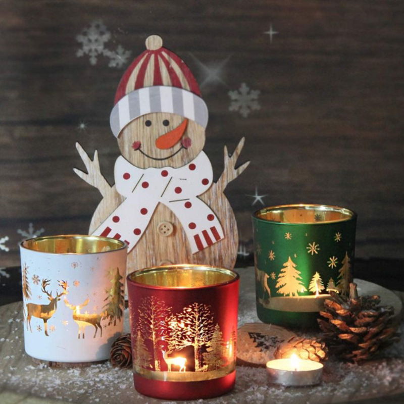 Candle Vessel Supplies - Christmas Glass Vessels for Scented Candle