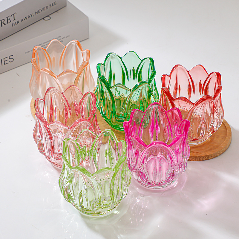 Empty Glass Tulip Candle Holde - Candle Zero ulasan dan harga