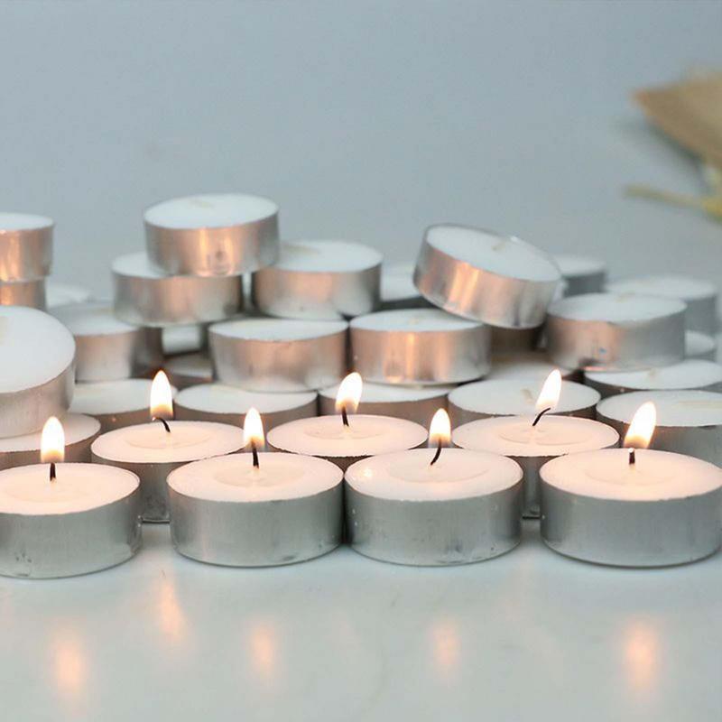 10Pcs Unscented Tealight Candl - Candle Zero ulasan dan harga