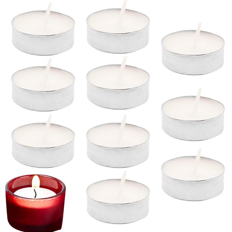 10Pcs Unscented Tealight Candl - Candle Zero ulasan dan harga