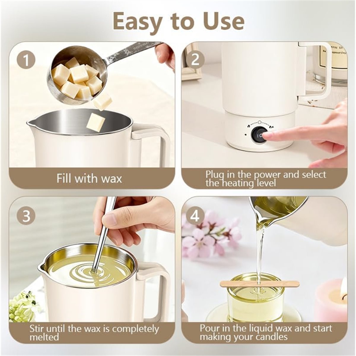 Electric Wax Melting Pot Kit w - Candle Supplies Uk ulasan dan harga