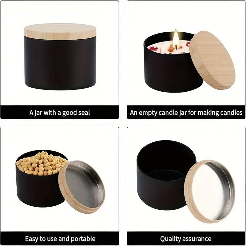 192pcs 8oz Matte Black/white   - Candle Vessel Supplies ulasan dan harga