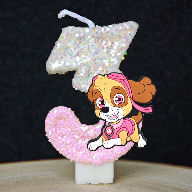 Paw Patrol Anime Number 0-9 Ca - Candle Souvenir ulasan dan harga