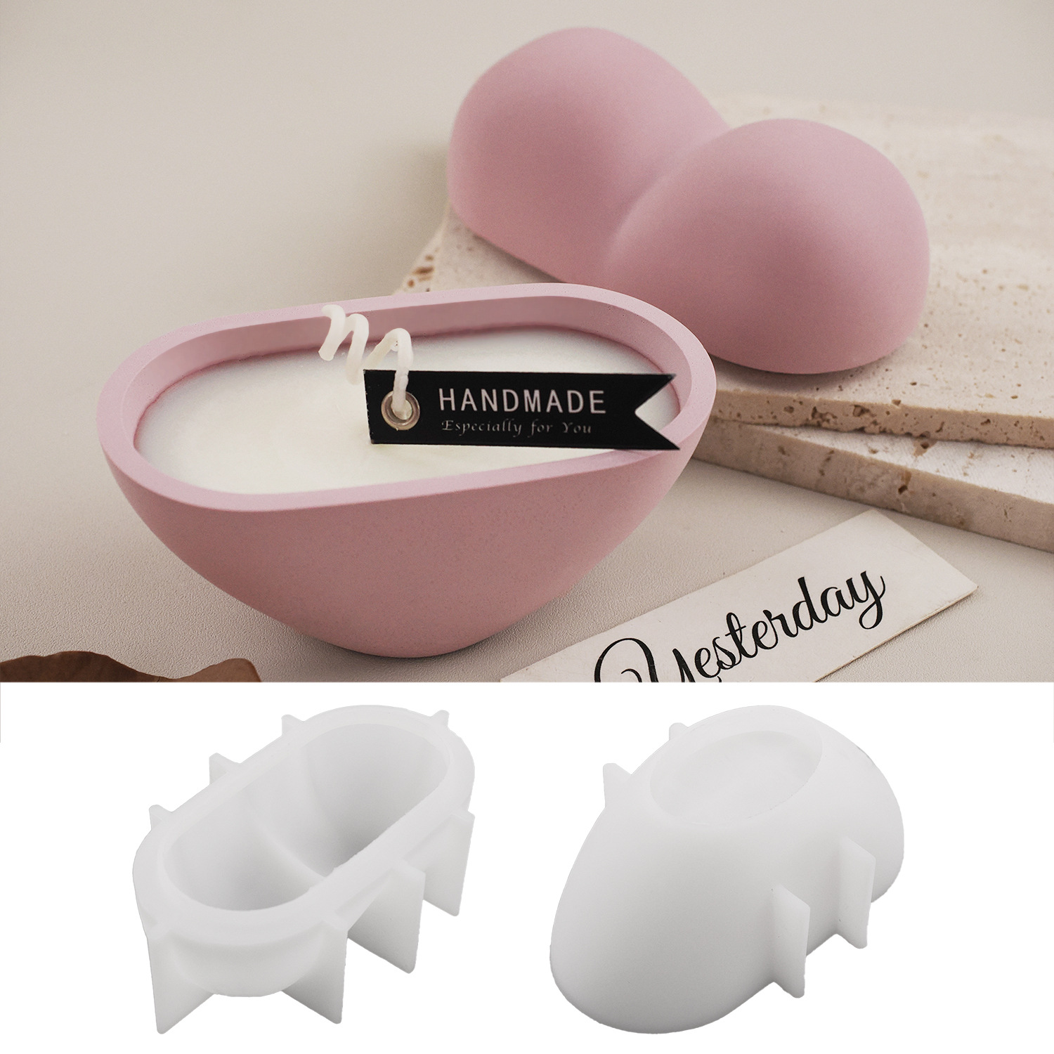 DIY Heart Shape Candle Jar Sil - Candle Vessel Supplies ulasan dan harga