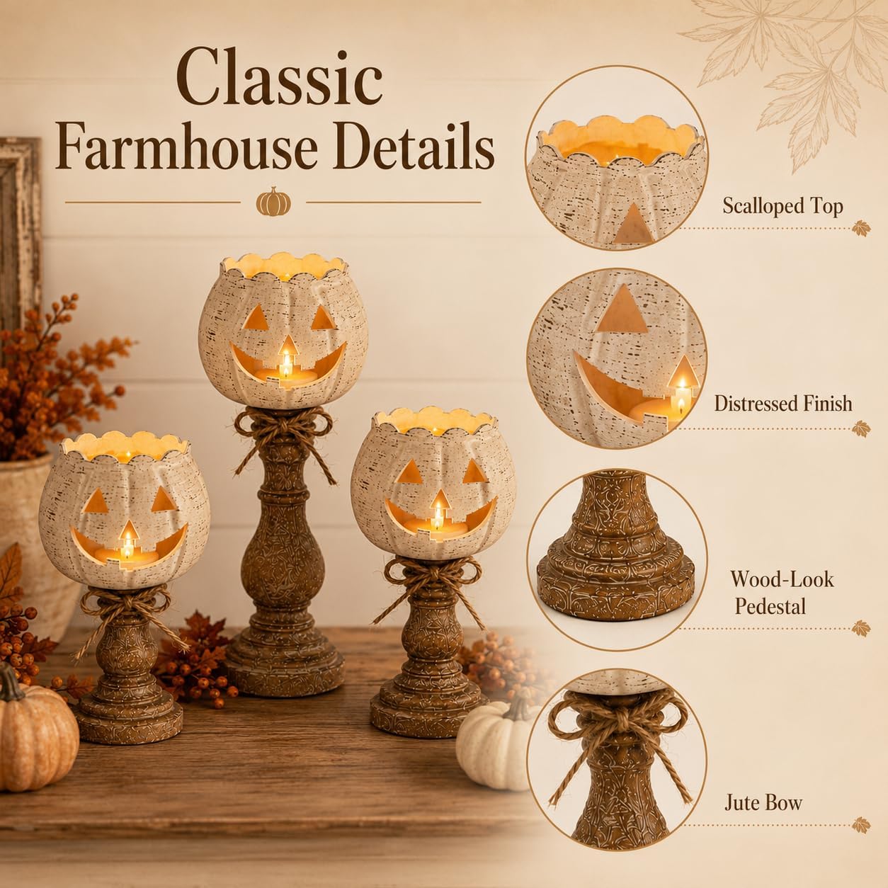 Rustic White Pumpkin Tealight  - Candle Zero ulasan dan harga