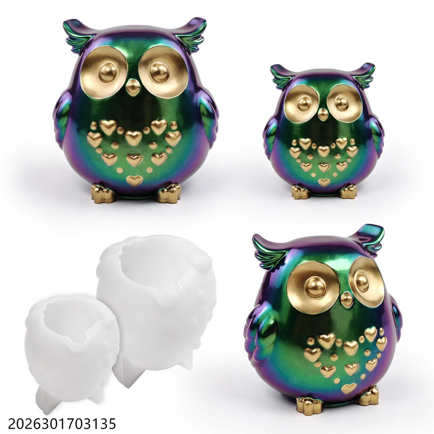 Owl Silicone Mold 3D Bird Shap - Candle Souvenir ulasan dan harga