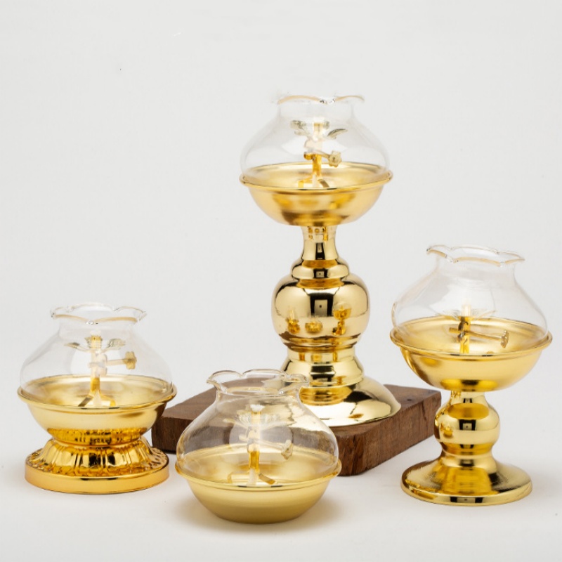 Golden Oil Lamp For Buddha Wit - Candle Zero ulasan dan harga