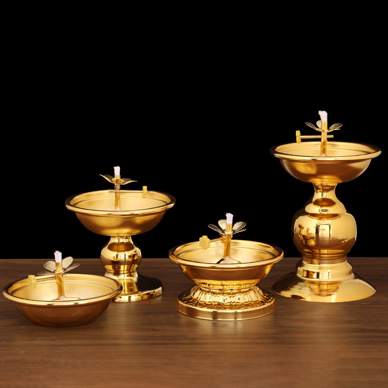 Golden Oil Lamp For Buddha Wit - Candle Zero ulasan dan harga