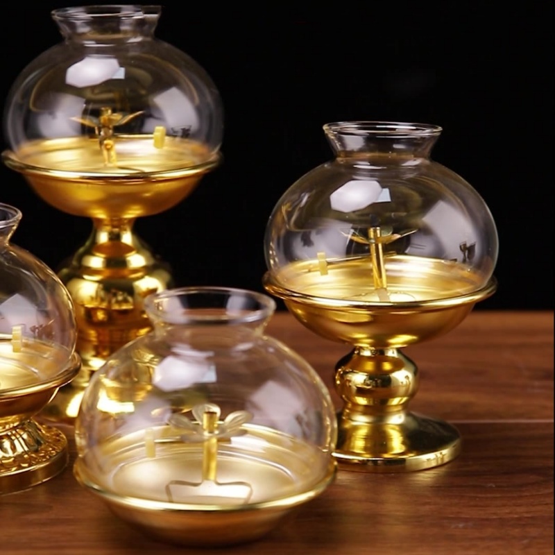 Golden Oil Lamp For Buddha Wit - Candle Zero ulasan dan harga