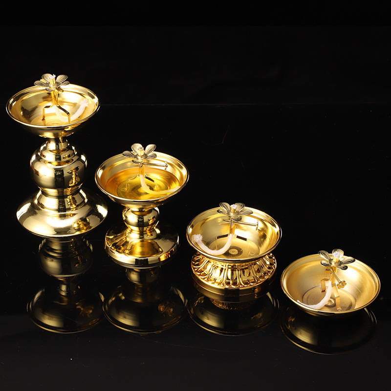 Golden Oil Lamp For Buddha Wit - Candle Zero ulasan dan harga