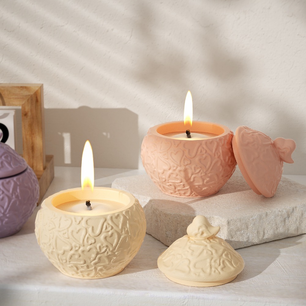 Floral Embossed Storage Box wi - Candle Vessel Supplies ulasan dan harga